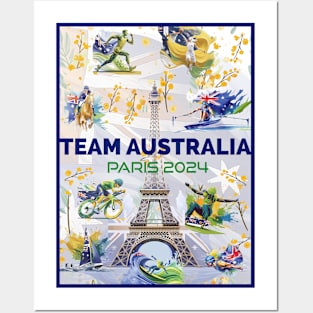 Team Australia - Paris 2024 Posters and Art